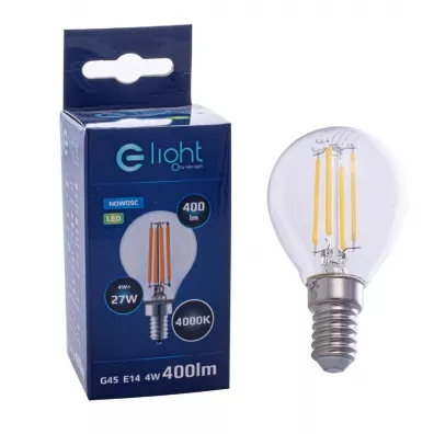 Eko-light arwka Filamentowa LED 4W G45 E14 4000K