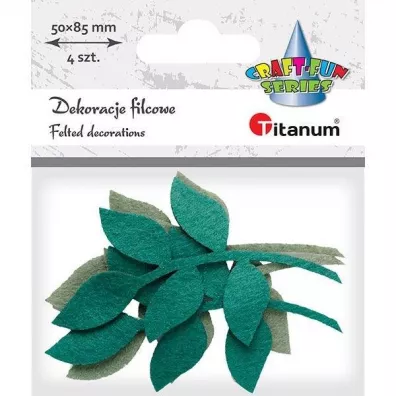 Titanum Filcowe li�cie na ga��zce mix 4 szt.