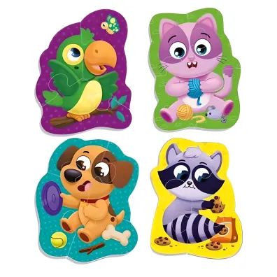 PUZZLE PIAN 4X4EL ZWIERZETA DOMOWE PBH Roter Kafer