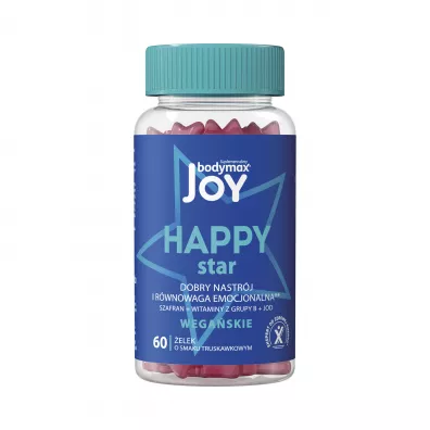 Bodymax Joy Happy Star - suplement diety �elki o smaku truskawkowym 60 szt.