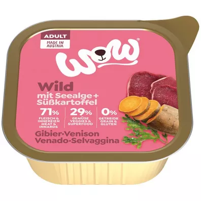Wow Wild - dziczyzna z algami i batatami 150 g