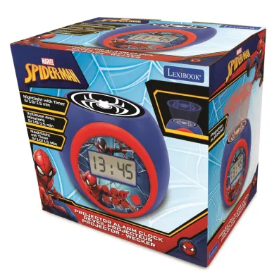 Lexibook Budzik cyfrowy Spider-Man z projektorem i timerem RL977SP