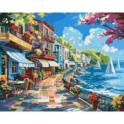 Ideyka Malowanie po numerach - Miasto nad oceanem 40x50cm