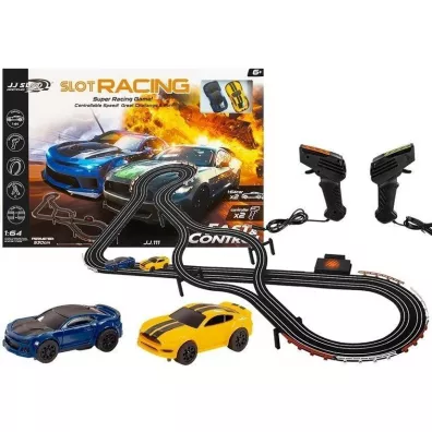 Zestaw Tor wycigowy + 2 auta RC Leantoys