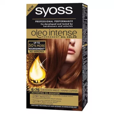 Syoss Oleo Intense farba do wosw trwale koloryzujca z olejkami 6-76 Zocista Mied