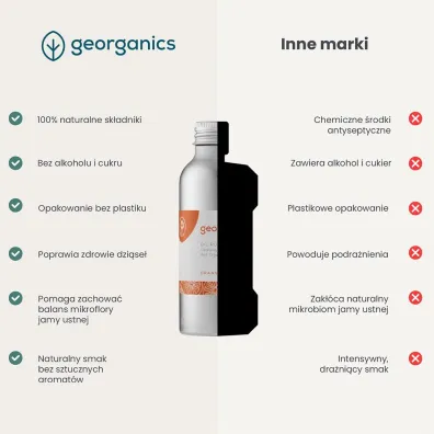 Georganics Olej do p�ukania ust, Orange 100 ml
