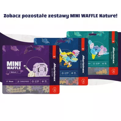 Klocki konstrukcyjne Mini Waffle 50 element�w Nature �limak MARIOINEX 906101