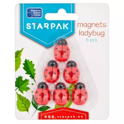 Starpak Magnesy - Biedronki 6 szt.