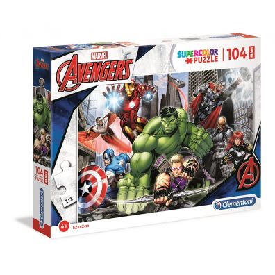 Puzzle maxi 104 el. Supercolor. Avengers. Gotowi do lotu Clementoni