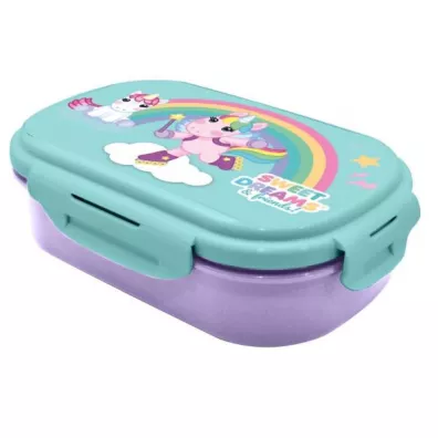 KIDS EUROSWAN Pude�ko �niadaniowe + sztu�ce, 21x14x6cm Sweet Dreams