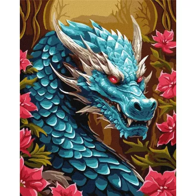 Ideyka Malowanie po numerach - Pot�ny smok metal 40x50cm