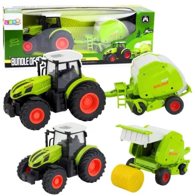 Traktor rolniczy zdalnie sterowny z pras� 1:24 LeanToys