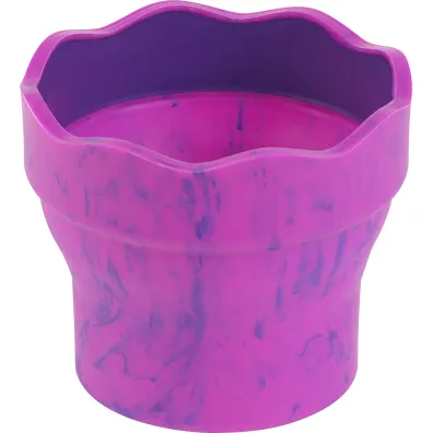 Faber-Castell Pojemnik na wod� clic&go marble r�owo fioletowy