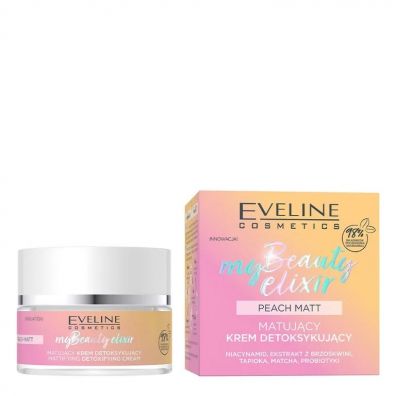 Фото - Крем і лосьйон Eveline Cosmetics My Beauty Elixir Peach Matt matujący krem detoksykujący 50 ml 