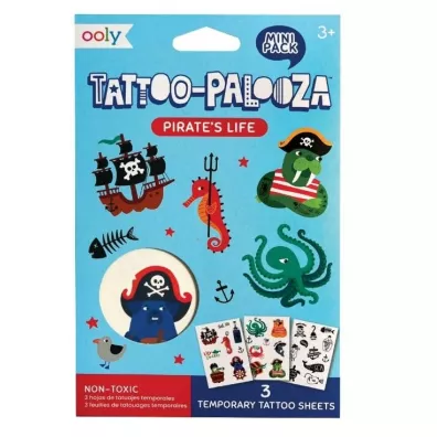 Tatua�e zmywalne mini Tattoo Palooza - Piraci Ooly