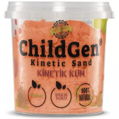 Piasek kinetyczny naturalny pomaraczowy 500g