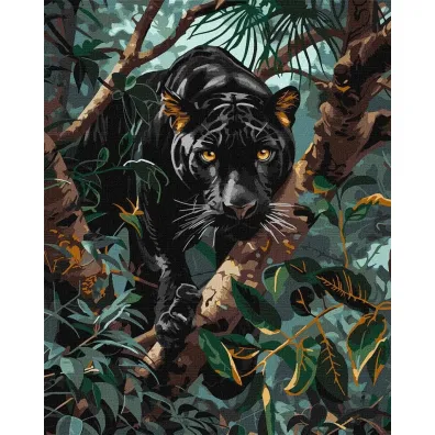 Ideyka Malowanie po numerach - Pantera 40x50cm