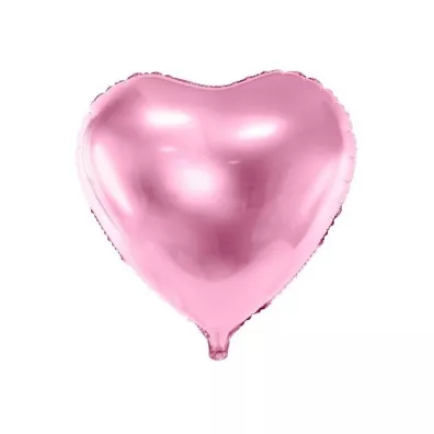 PartyDeco Balon foliowy Serce jasny r� 61cm