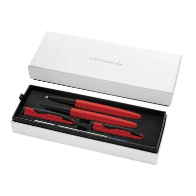 Pelikan Zestaw Jazz Noble Elegance Red: pi�ro wieczne + pi�ro kulkowe