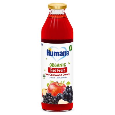 Humana 100% Organic Sok czerwone owoce po 4. miesicu 750 ml Bio
