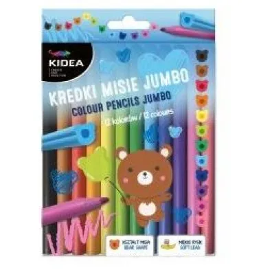 Derform Kredki Misie Jumbo 12 szt.
