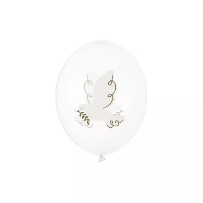 PartyDeco Balony Go��b Crystal Clear 30cm