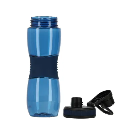 Bidon na wod� Strigo z gumowym uchwytem granatowy
