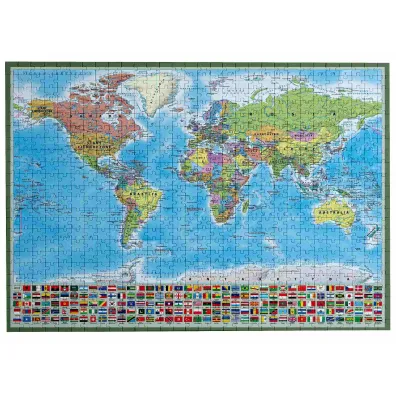 Puzzle 1000 - Mapa polityczna �wiata ArtGlob