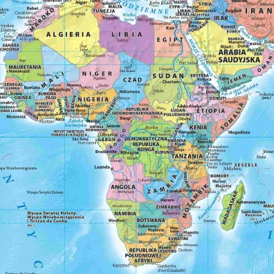 Puzzle 1000 - Mapa polityczna �wiata ArtGlob
