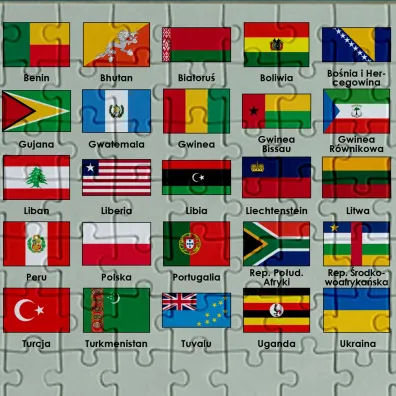 Puzzle 1000 - Mapa polityczna �wiata ArtGlob