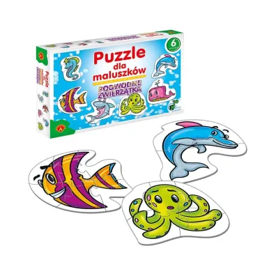 Puzzle dla maluszk�w 6 el. Podwodne zwierz�ta Alexander