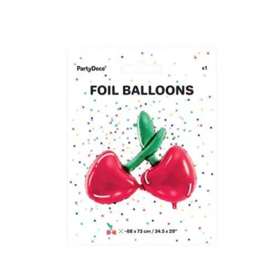PartyDeco Balon foliowy - Wi�nie - 88x73