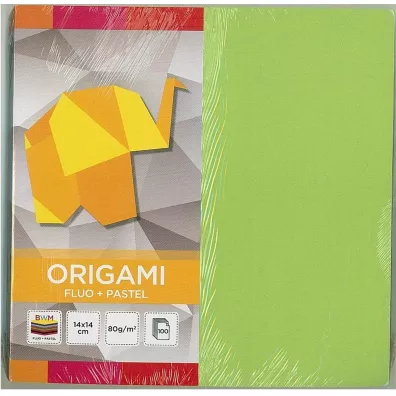 Interdruk Papier do origami Fluo + Pastele 14 x 14 cm 100 kartek