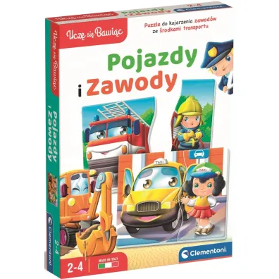 Puzzle edukacyjne Pojazdy i zawody Clementoni