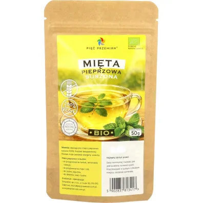 Pi�� Przemian Herbatka z mi�ty pieprzowej bezglutenowa 50 g Bio