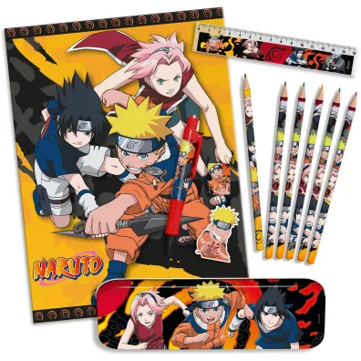 KIDS EUROSWAN Zestaw pi�mienniczy Naruto 12 el. NA00012