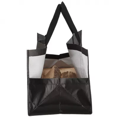 Esschert Design Torba na drewno kominkowe czarna rPET 20 l