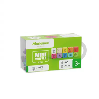 Klocki konstrukcyjne Mini Waffle 60el Edu Kostki Matematyczne MARIOINEX 906408