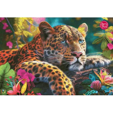 Puzzle 500 el. Reclining Leopard CherryPazzi
