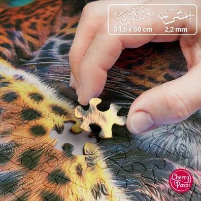 Puzzle 500 el. Reclining Leopard CherryPazzi
