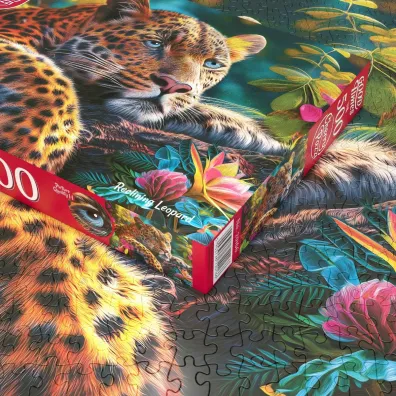 Puzzle 500 el. Reclining Leopard CherryPazzi