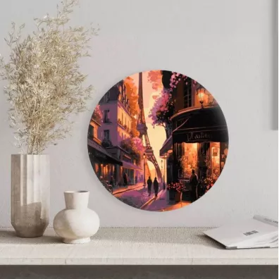 Twoje Hobby Malowanie po numerach okr�g�e - Wie�a Eiffla 40cm
