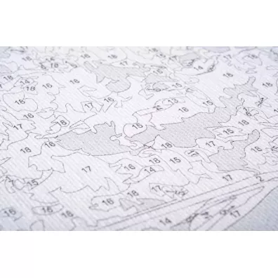 Twoje Hobby Malowanie po numerach okr�g�e - Wie�a Eiffla 40cm