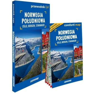 Norwegia Po�udniowa Oslo Bergen Stavanger light przewodnik + mapa