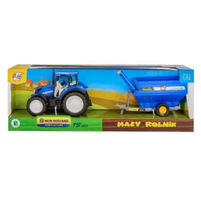 Traktor New Holland T5 z przyczep� 1:32 Daffi