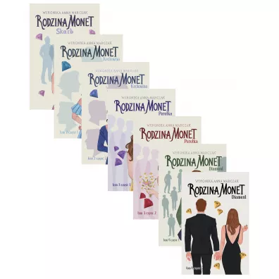 Pakiet Rodzina Monet. Tomy 1-4: Skarb, Kr�lewna. Cz�� 1, Kr�lewna. Cz�� 2, Pere�ka. Cz�� 1, Pere�ka. Cz�� 2, Diament. Cz�� 1, Diament. Cz�� 2 - Weronika Marczak
