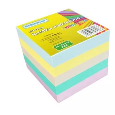 Schemat Kostka kolorowa nieklejona 84x84x70mm