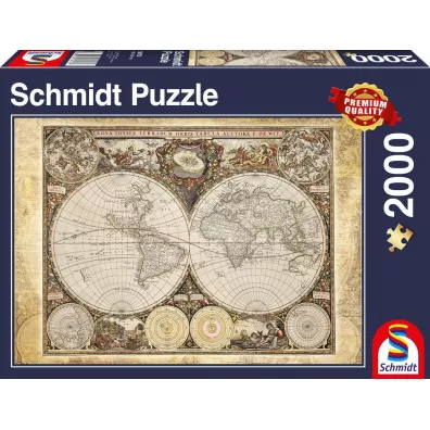 Puzzle 2000 el. Historyczna mapa �wiata Schmidt