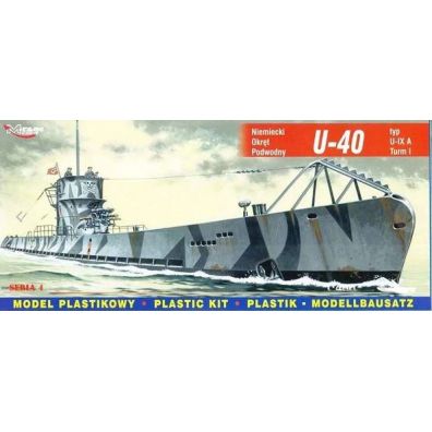 Mirage zest.d/sklej.U-Boot U-40 IXA S04 40045 Mirage Modele