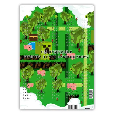 Henry Dwustronna plansza A4 Tabliczka mno�enia